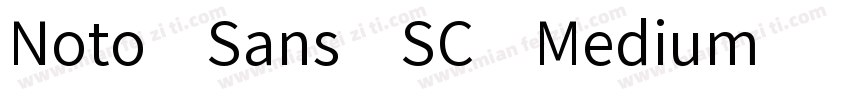 Noto Sans SC Medium字体转换